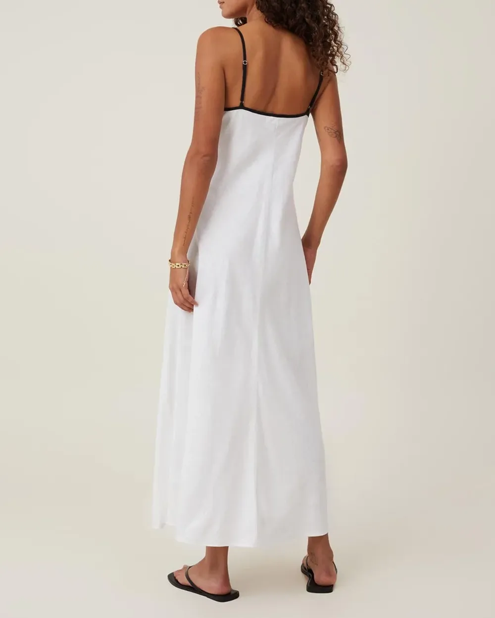 V-Neck Sleeveless Maxi Dress