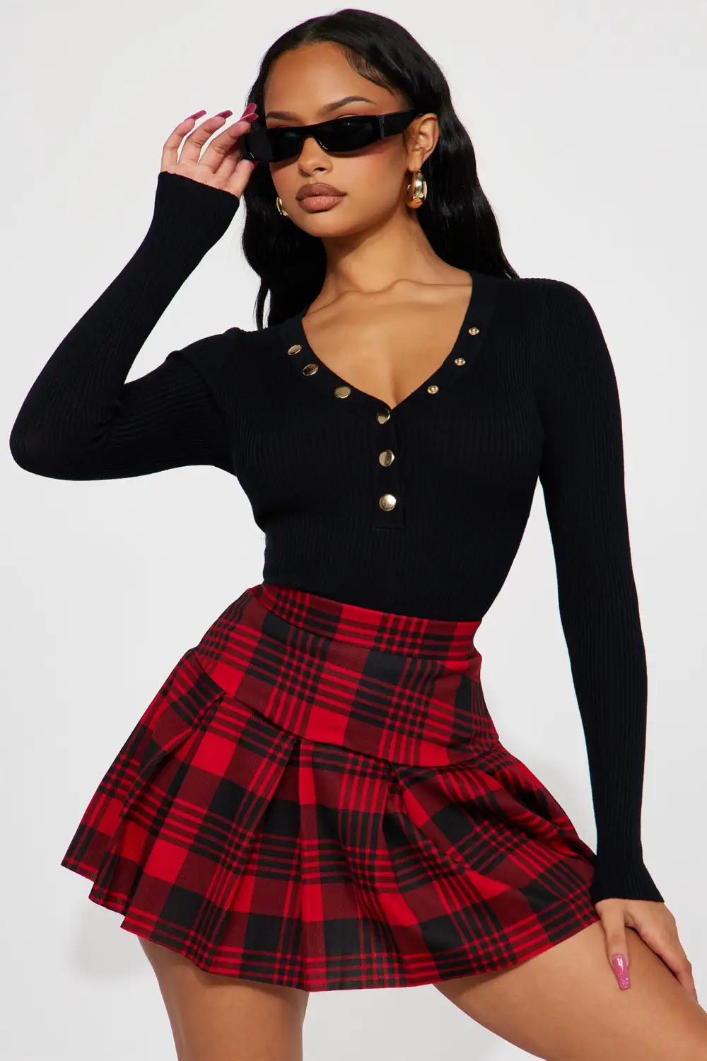 Easton Sweater Top - Black