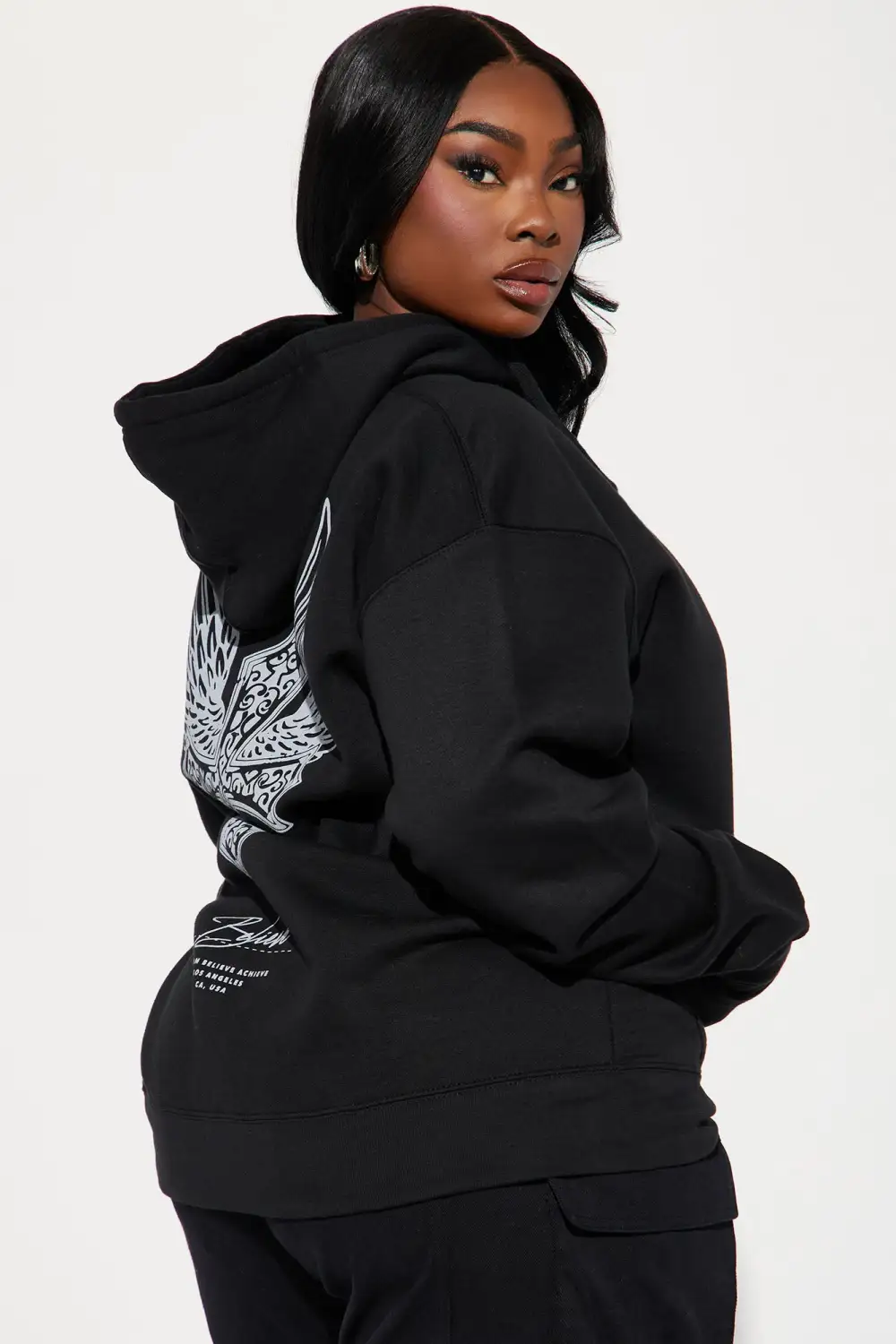 Humble Beginnings Washed Hoodie - Black