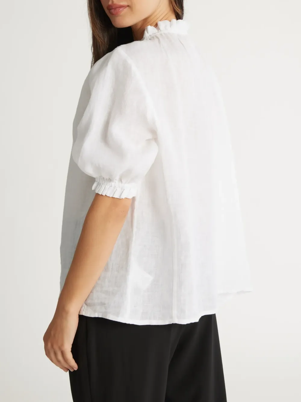 The Frill Detail Short Sleeve Blouse