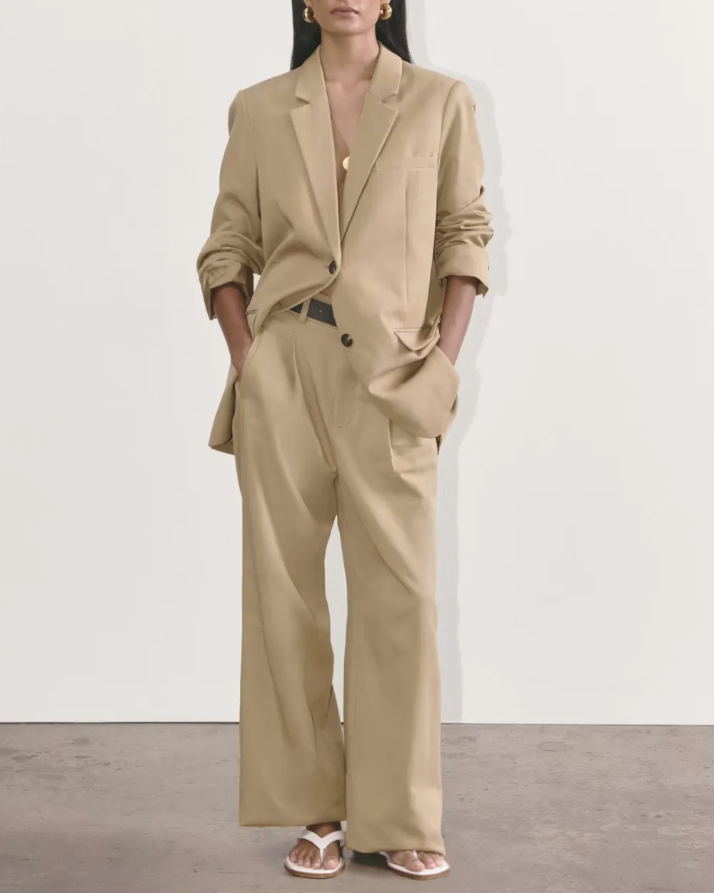 Mid-Waist Casual Pants