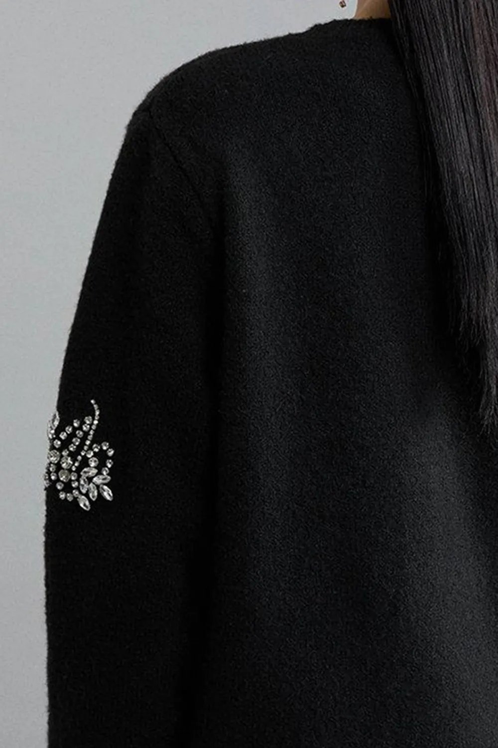 Wool Blend Embellished Cosy Knit Jumper