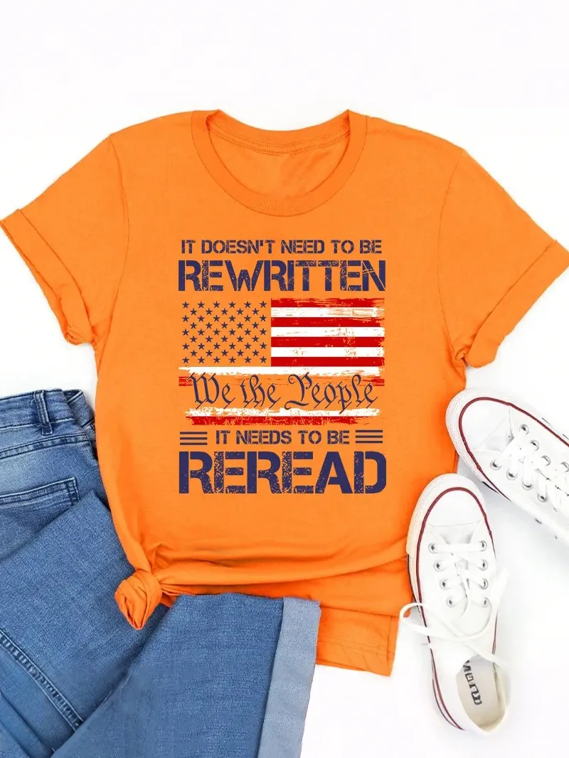 It Doesn'T To Be Rewritten It Needs To Be Reread Teacher T-Shirt
