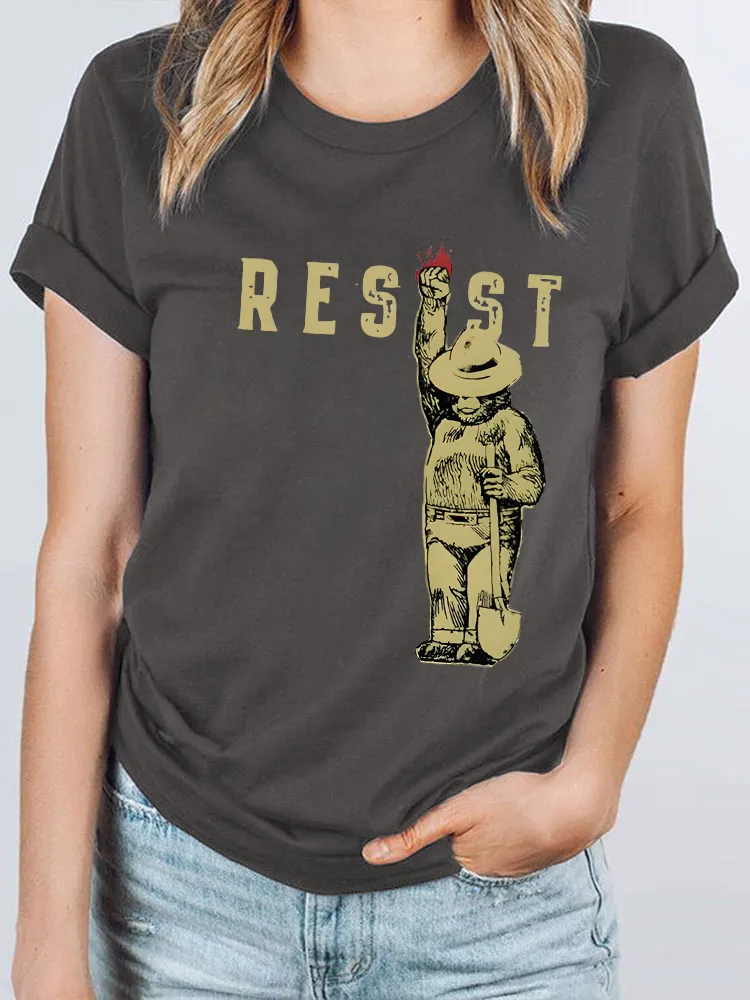 Women'S Resist Round-Neck Short-Sleeved T-Shirt