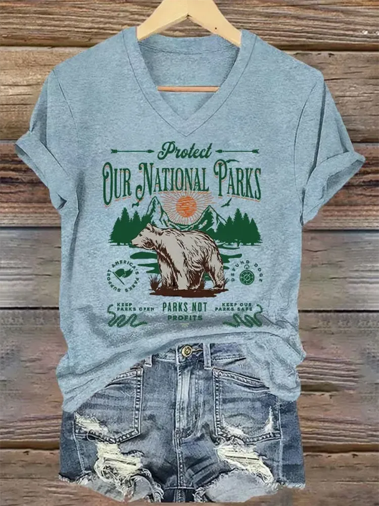 Women'S National Parks Explore, Protect, Preserve Print T-Shirt