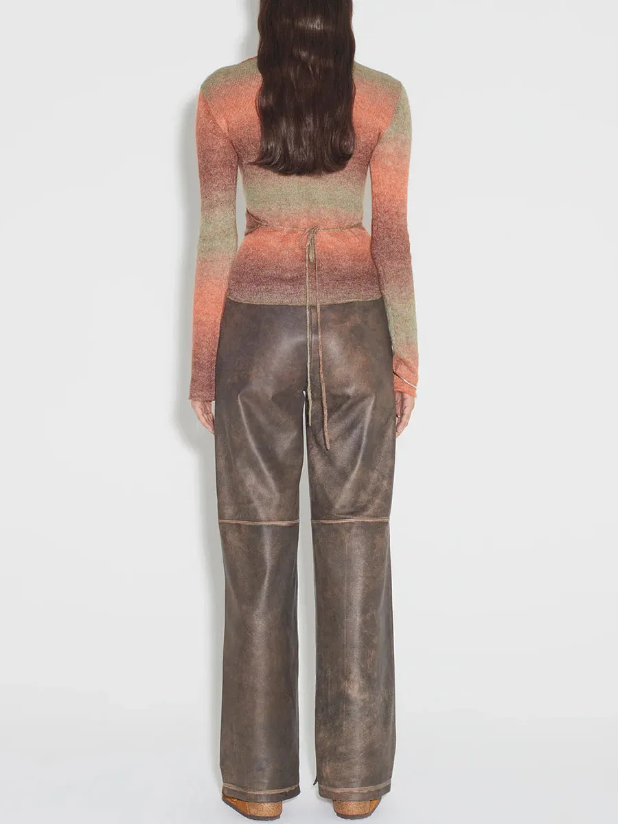Ombre Effect Knit Sweater