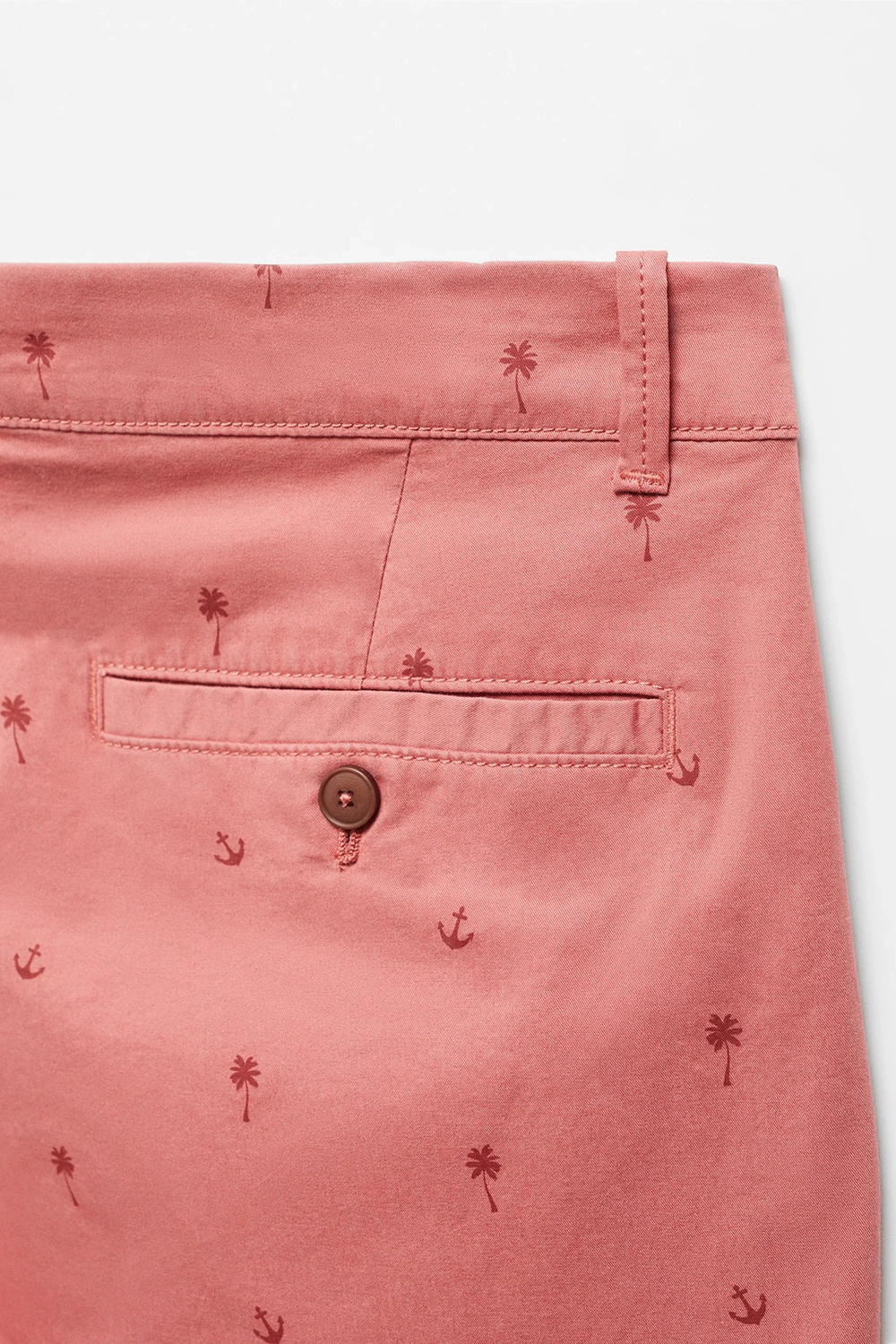 Slim-Fit Cotton Micro-Print Shorts