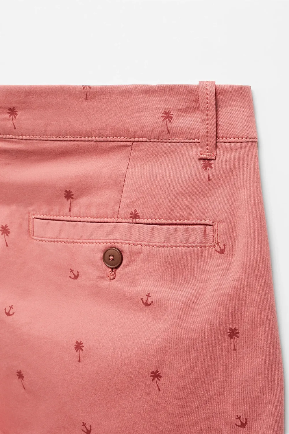 Slim-Fit Cotton Micro-Print Shorts