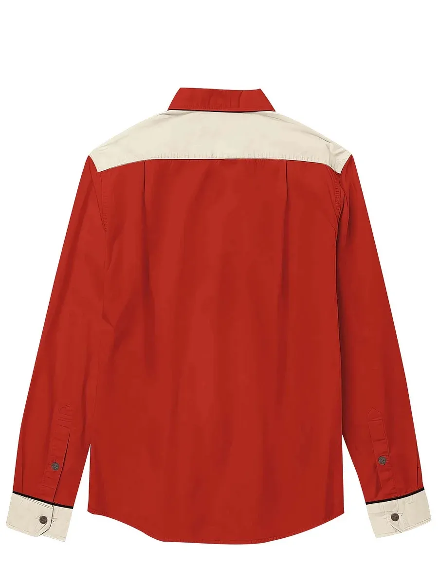 Men's Western Cowcat Long Sleeves Shirt