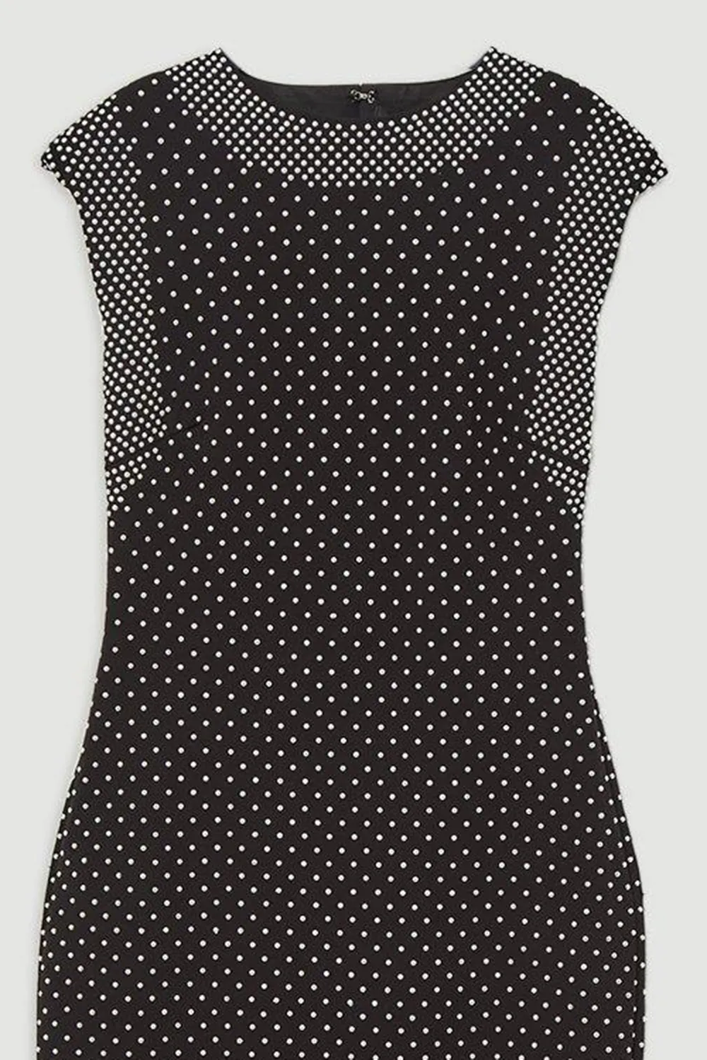 Studded High Neck Jersey Maxi Dress