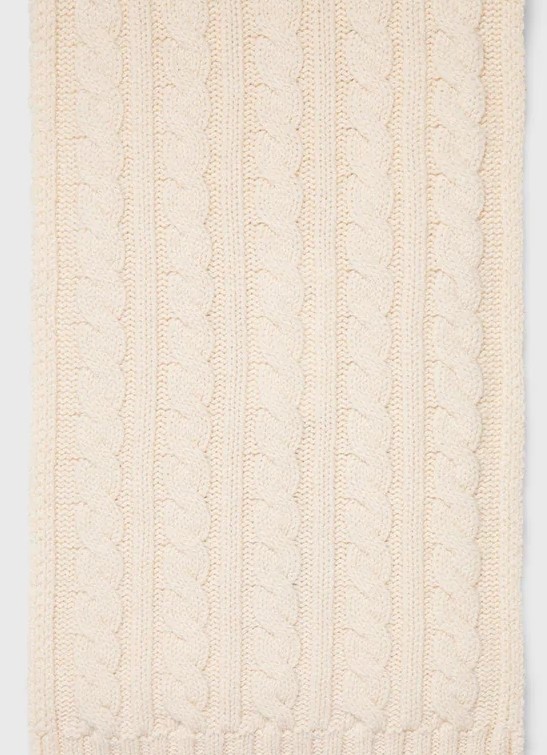 Lambswool Cable Scarf