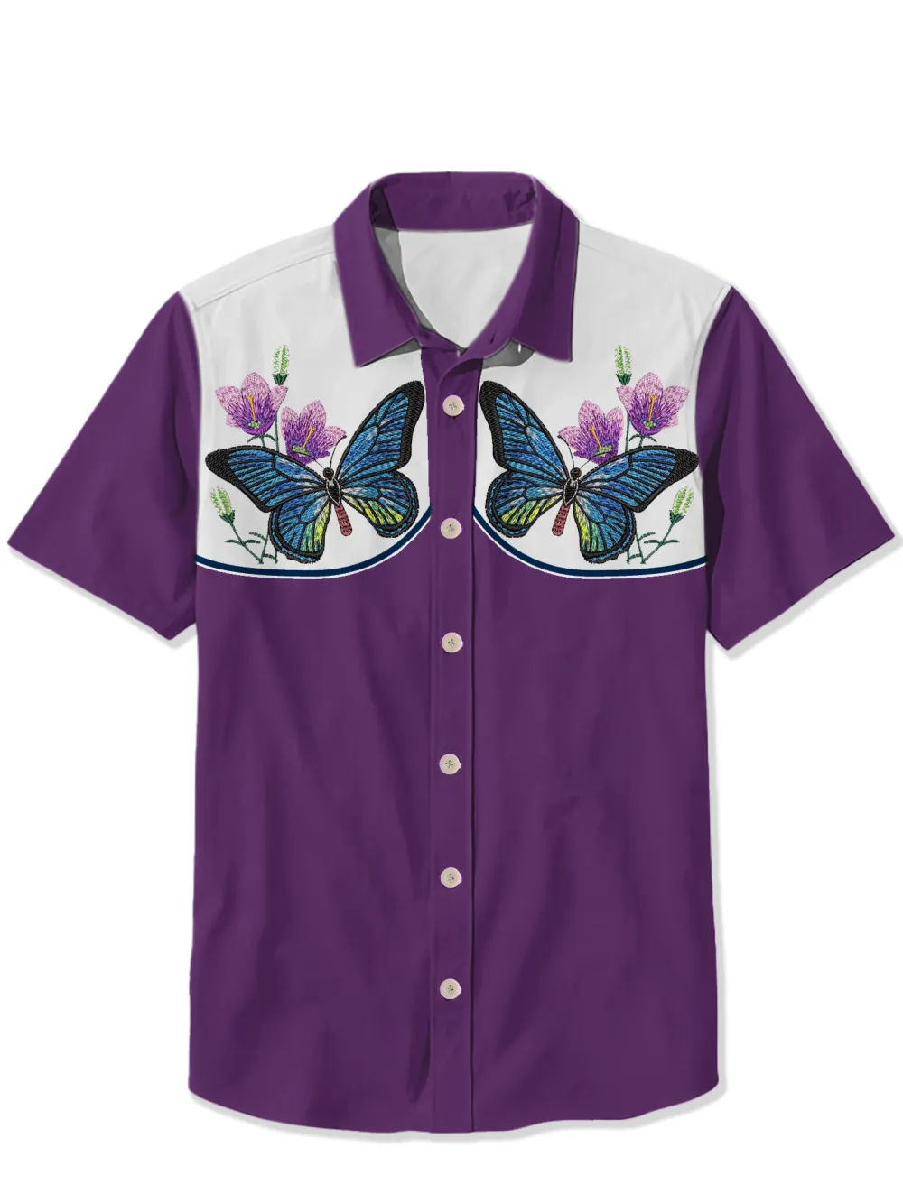 Butterfly Spring Flowers Shirt