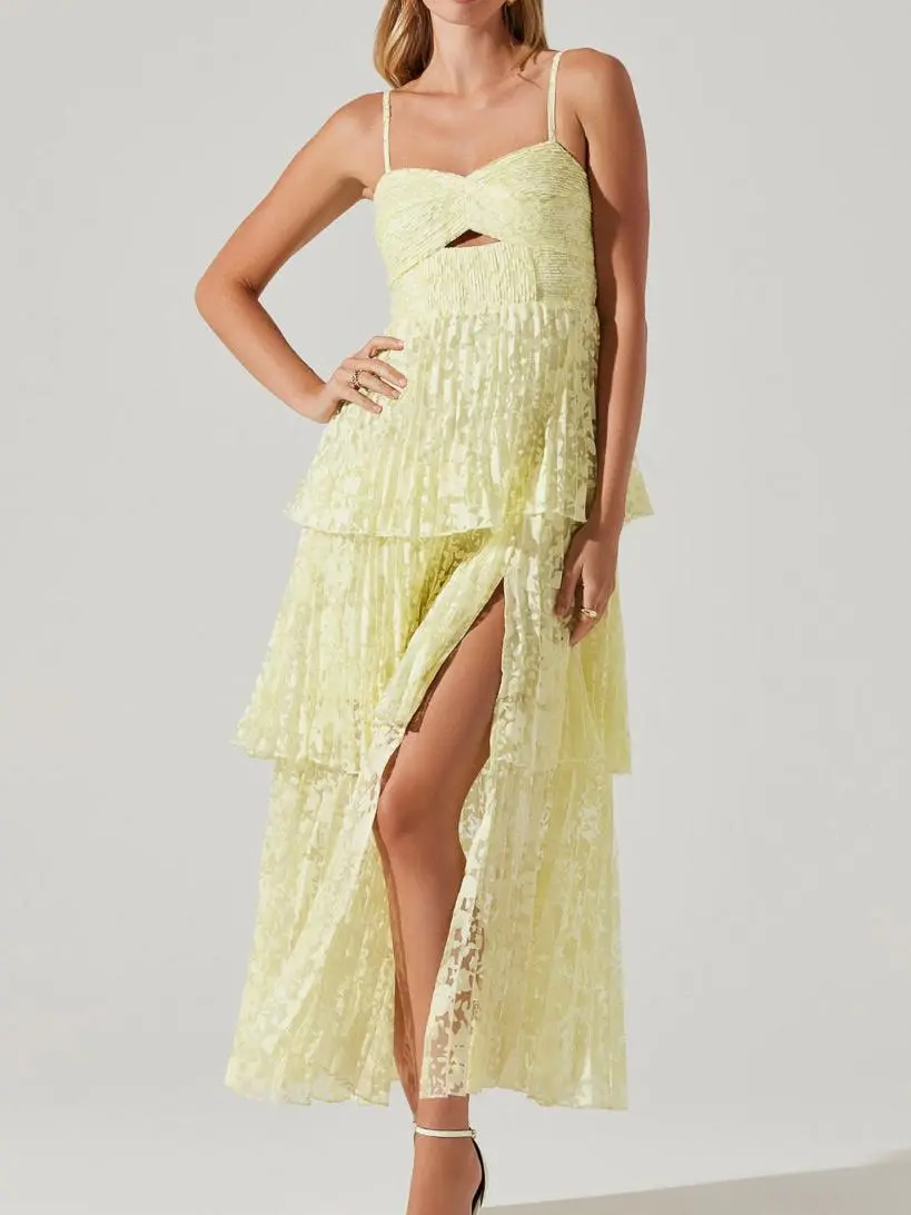 Keyhole Cutout Maxi Dress