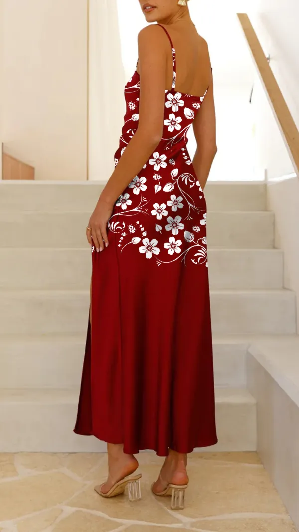 Square Neckline Maxi Dress