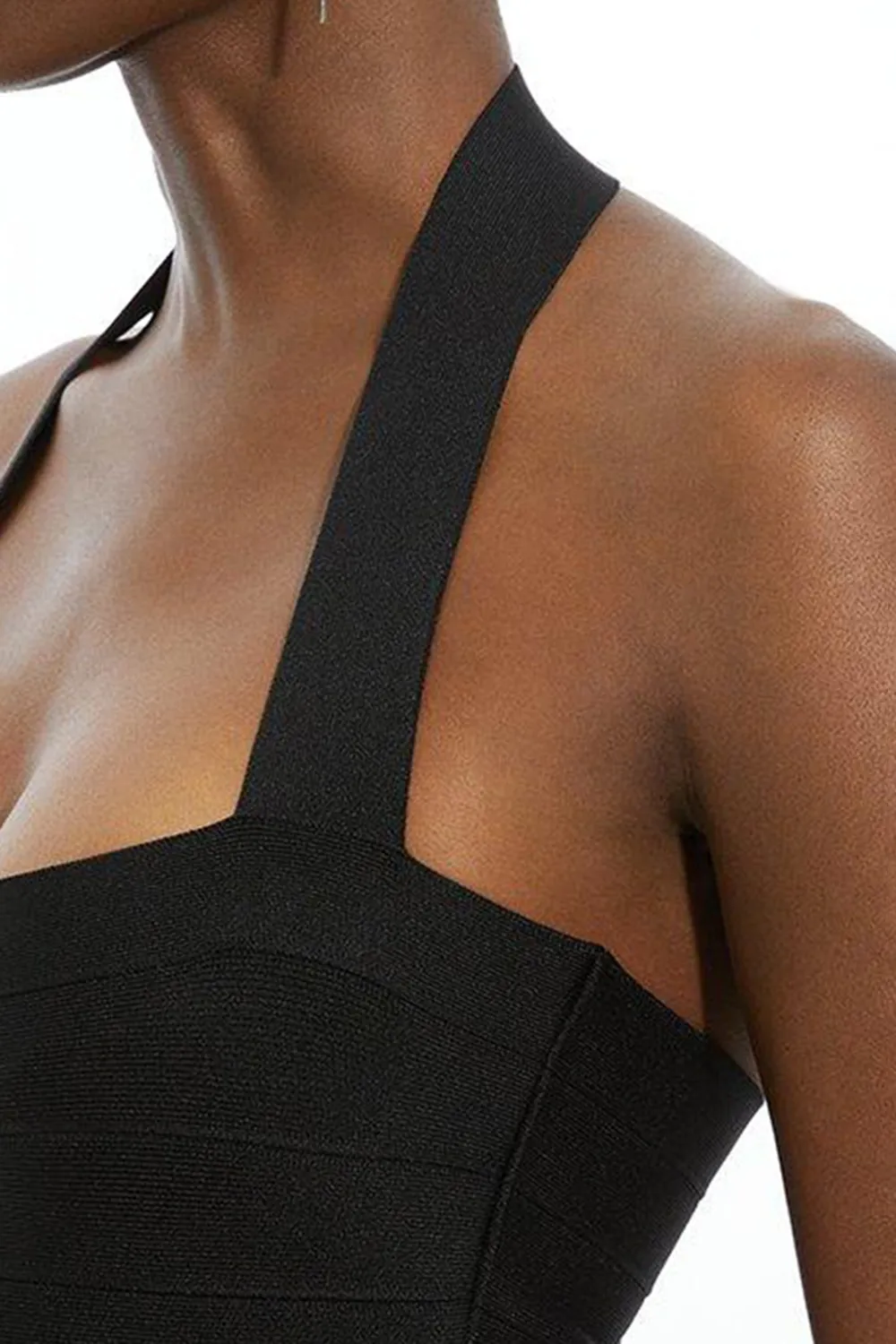 Bandage Halter Square Neck Top