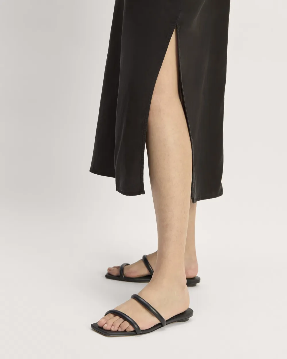 V Neck Midi Slip Dress