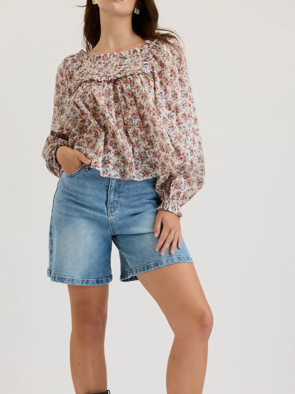 Ruffle Detail Blouse