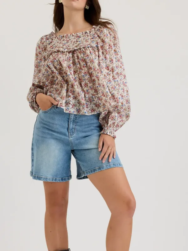 Ruffle Detail Blouse