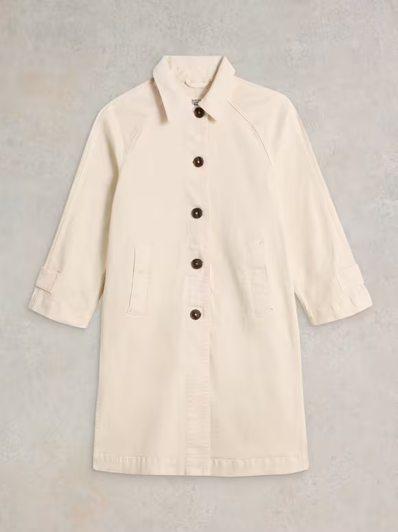 Denim Collared Coat