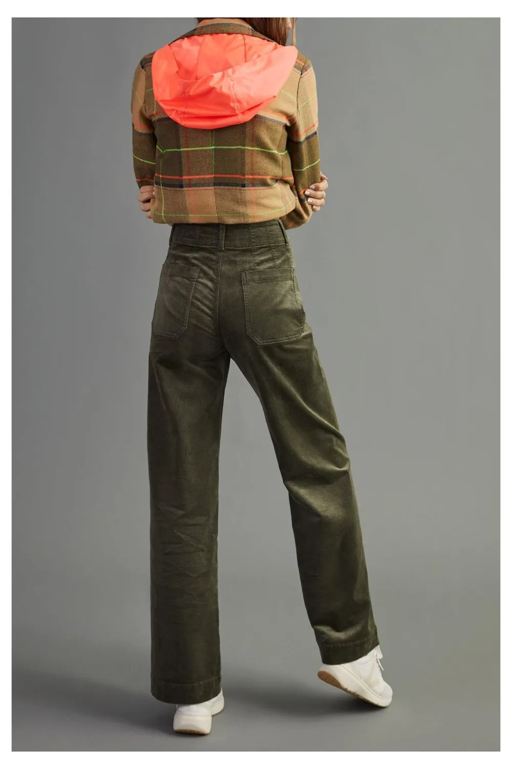 Corduroy Wide-Leg Pants