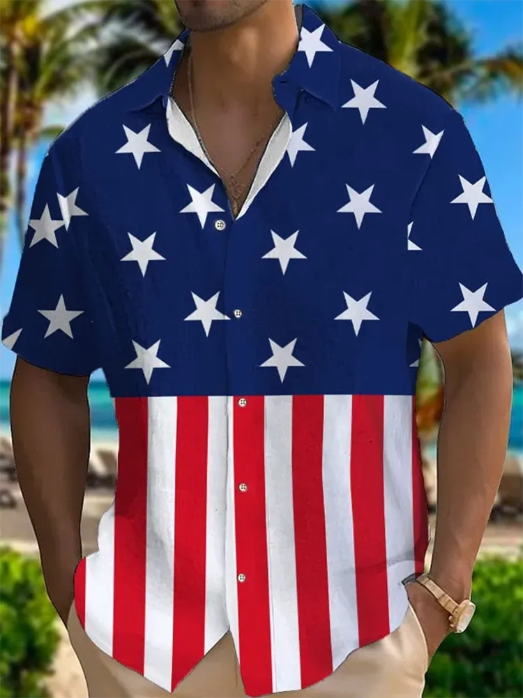 Men's Independence Day Printed Shirt