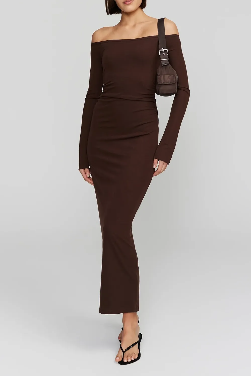 Off Shoulder Midi Dress