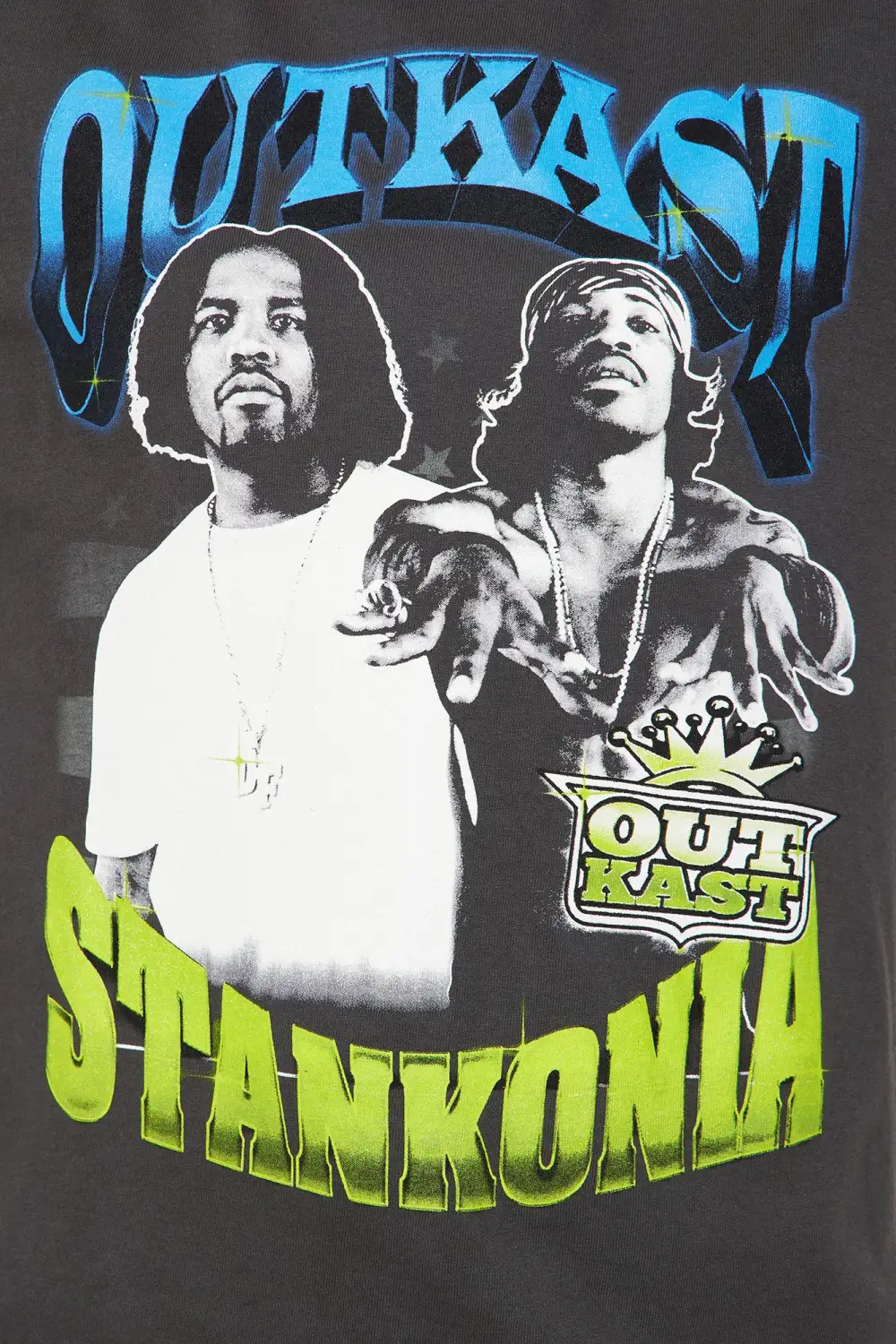 Stankonia Outkast Washed Tshirt - Black Wash