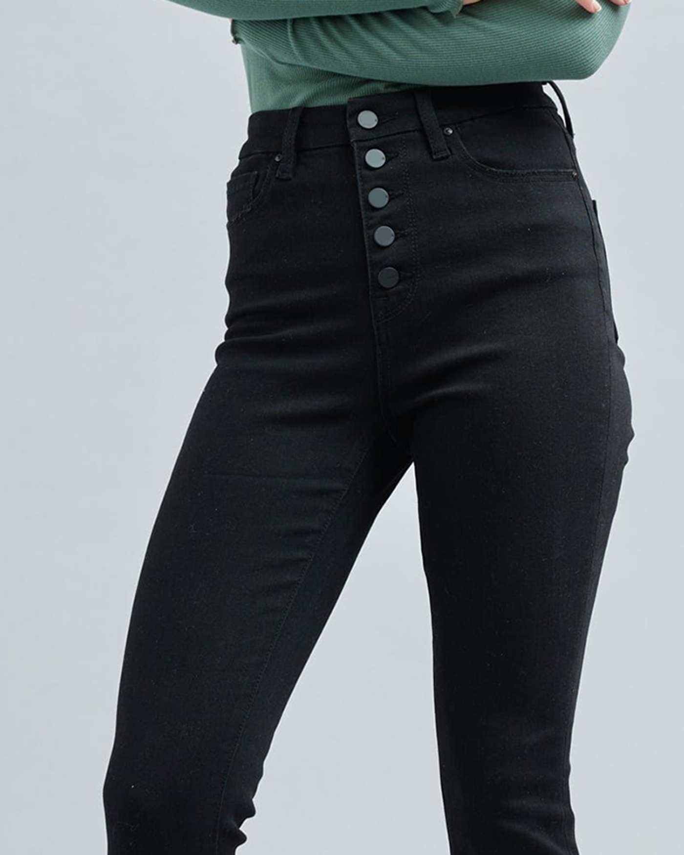 Black High Rise Skinny Jean