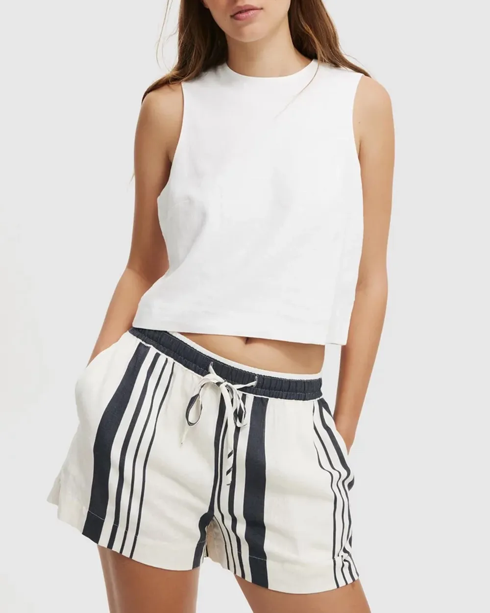 Casual Rolled-Up Shorts