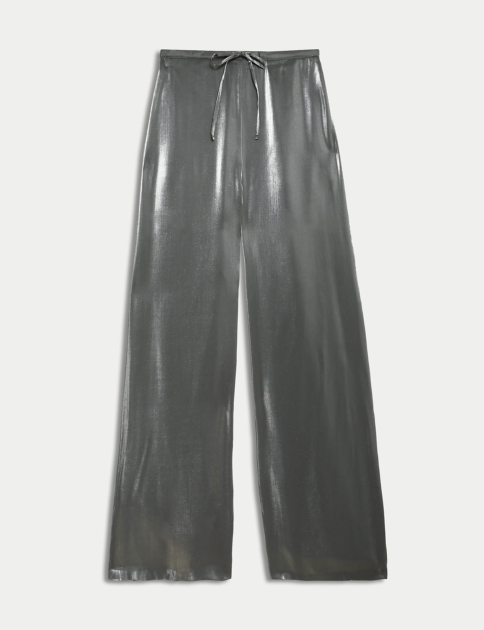 Silver Grey Shiny Pants