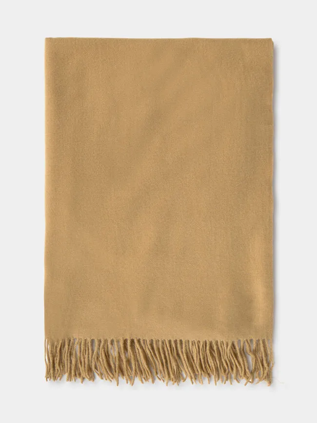 Camel Tassel Classic Scarf