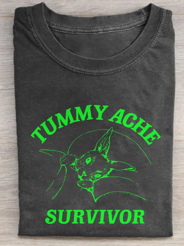 Tummy Ache Survivor Graphic T-Shirt