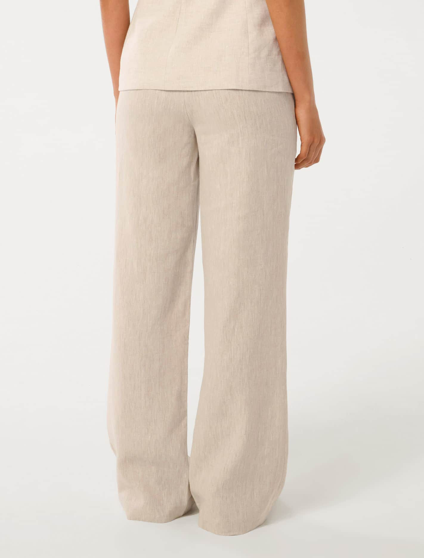 Linen Wide-Leg Pants