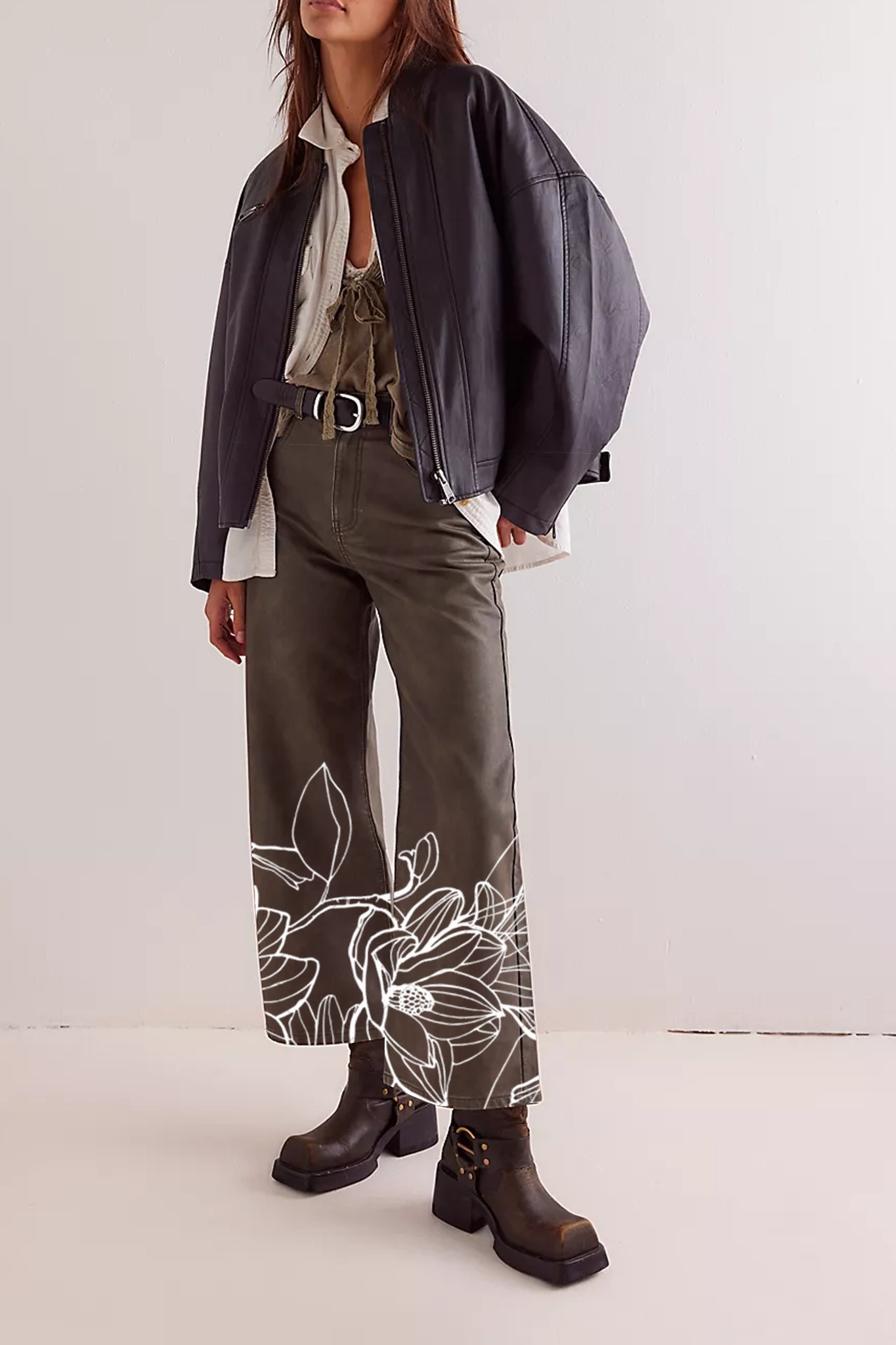 Wide Leg Utility Pants