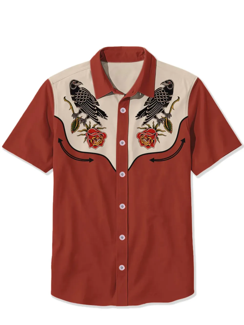 Crow And Flower Shirt