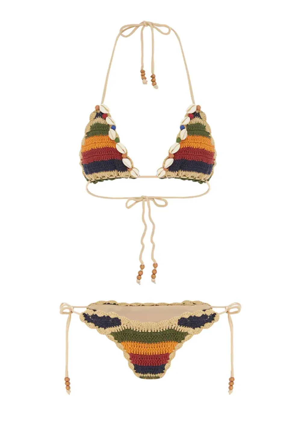 Crotchet Tri Cowrie Shell Swim