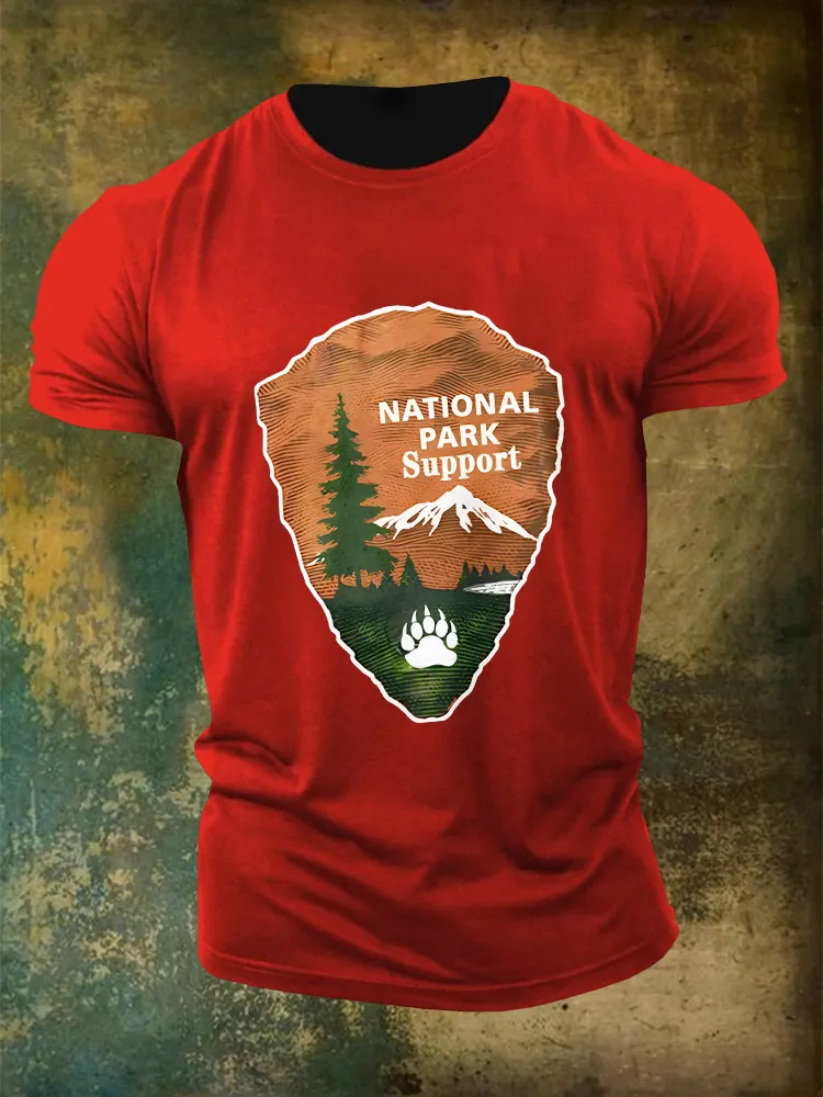 Men'S National Park Support Round-Neck T-Shirt
