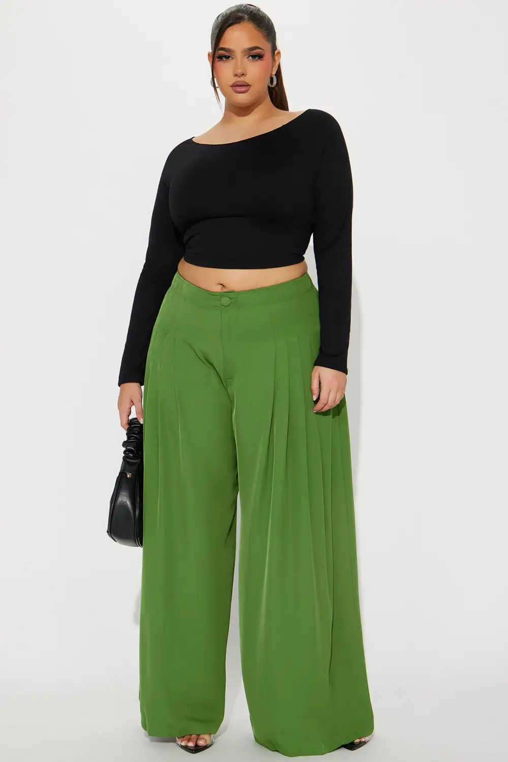 Nothin' On Me Double Lined Top - Black