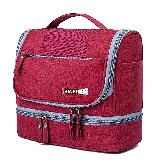 Makeup Bag Women Bags Men Large Waterproof Nylon Travel Cosmetic Bag Organizer Case Necessary Dry And Wet Separation Bag Wash