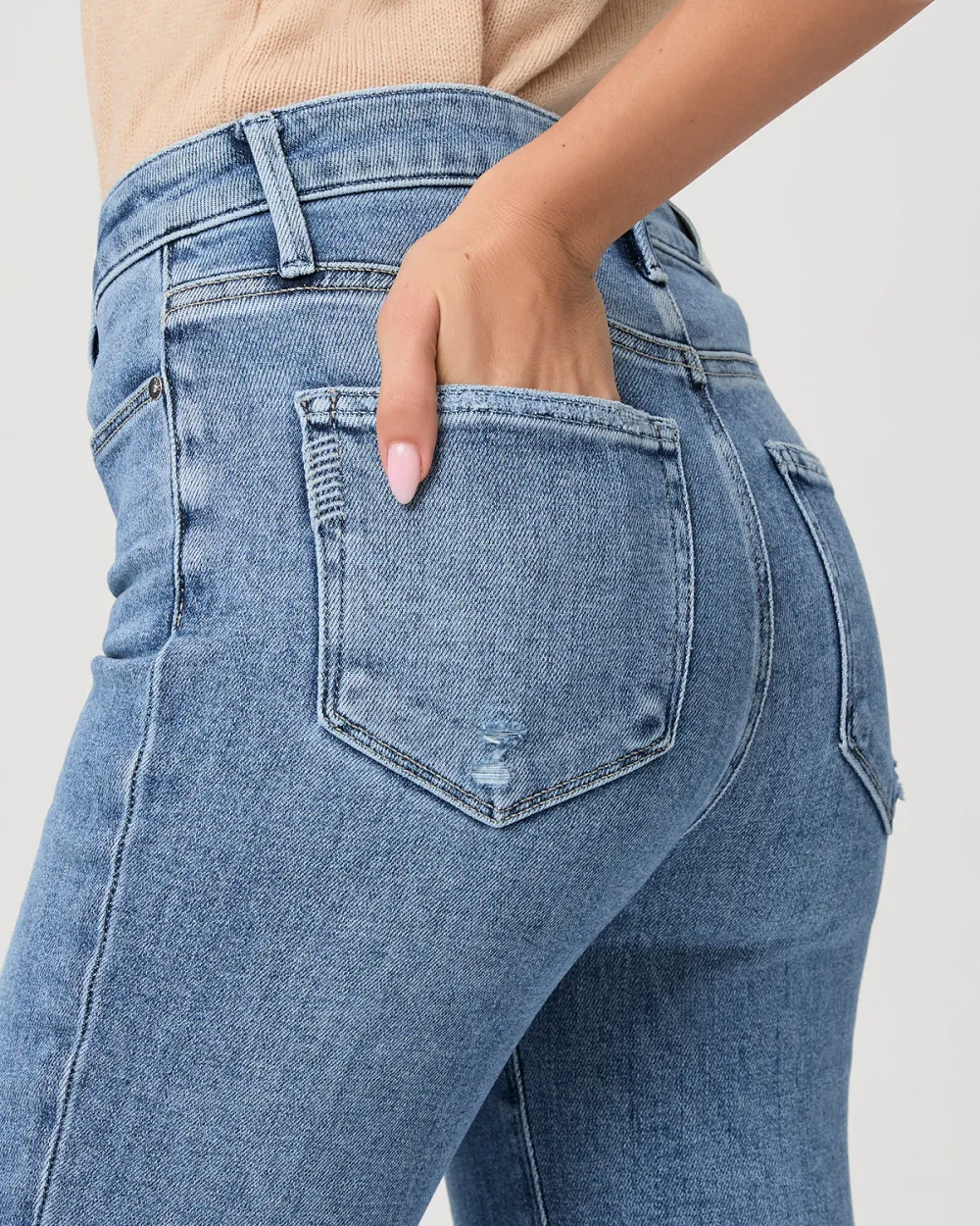 Light Blue Casual Style Jeans