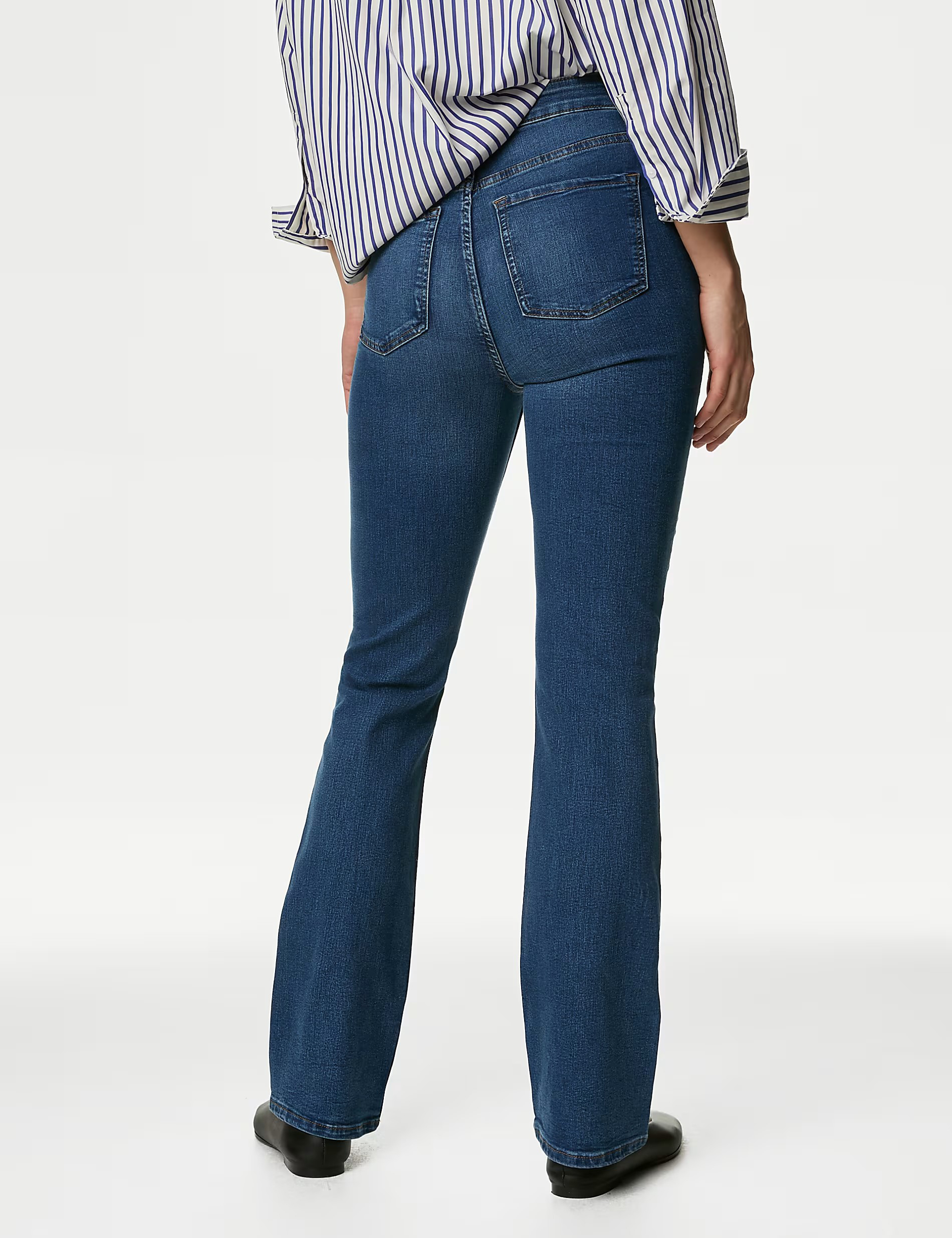 Womens Casual Slit Jeans