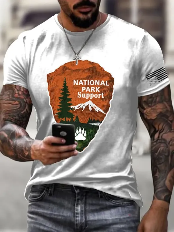 Men'S Protect Our National Parks Print T-Shirt