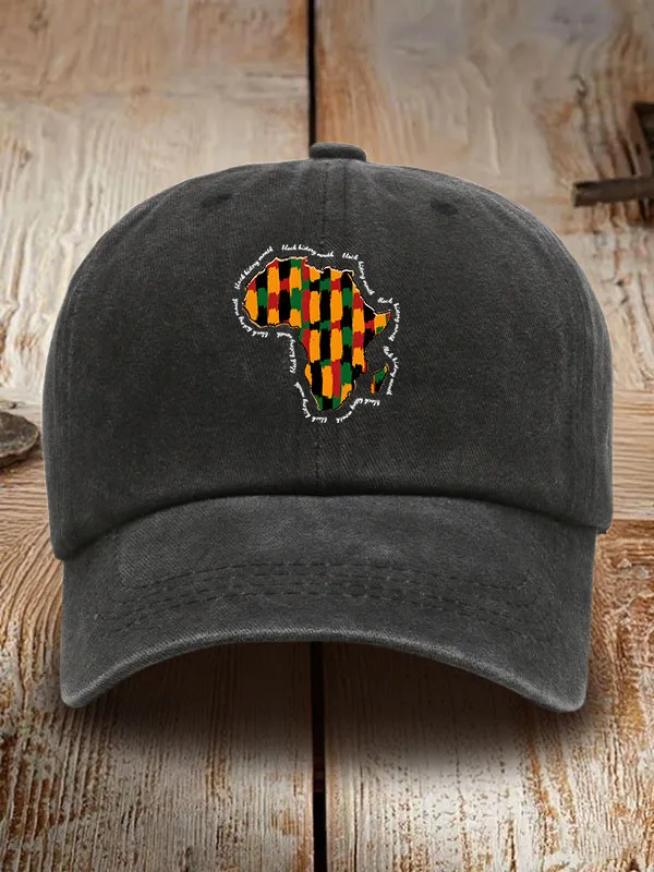 Juneteenth Graphic Washed Baseball Cap
