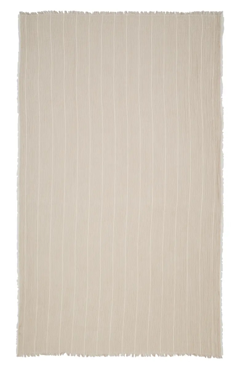 Micro Stripe Cotton Scarf