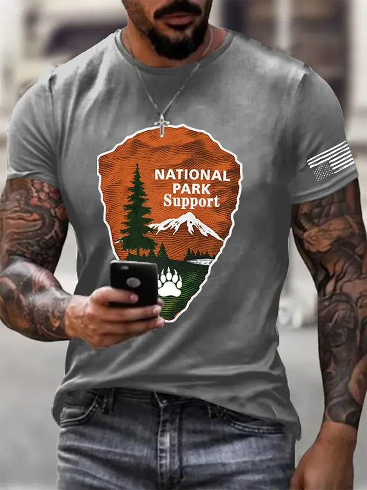 Men'S Protect Our National Parks Print T-Shirt