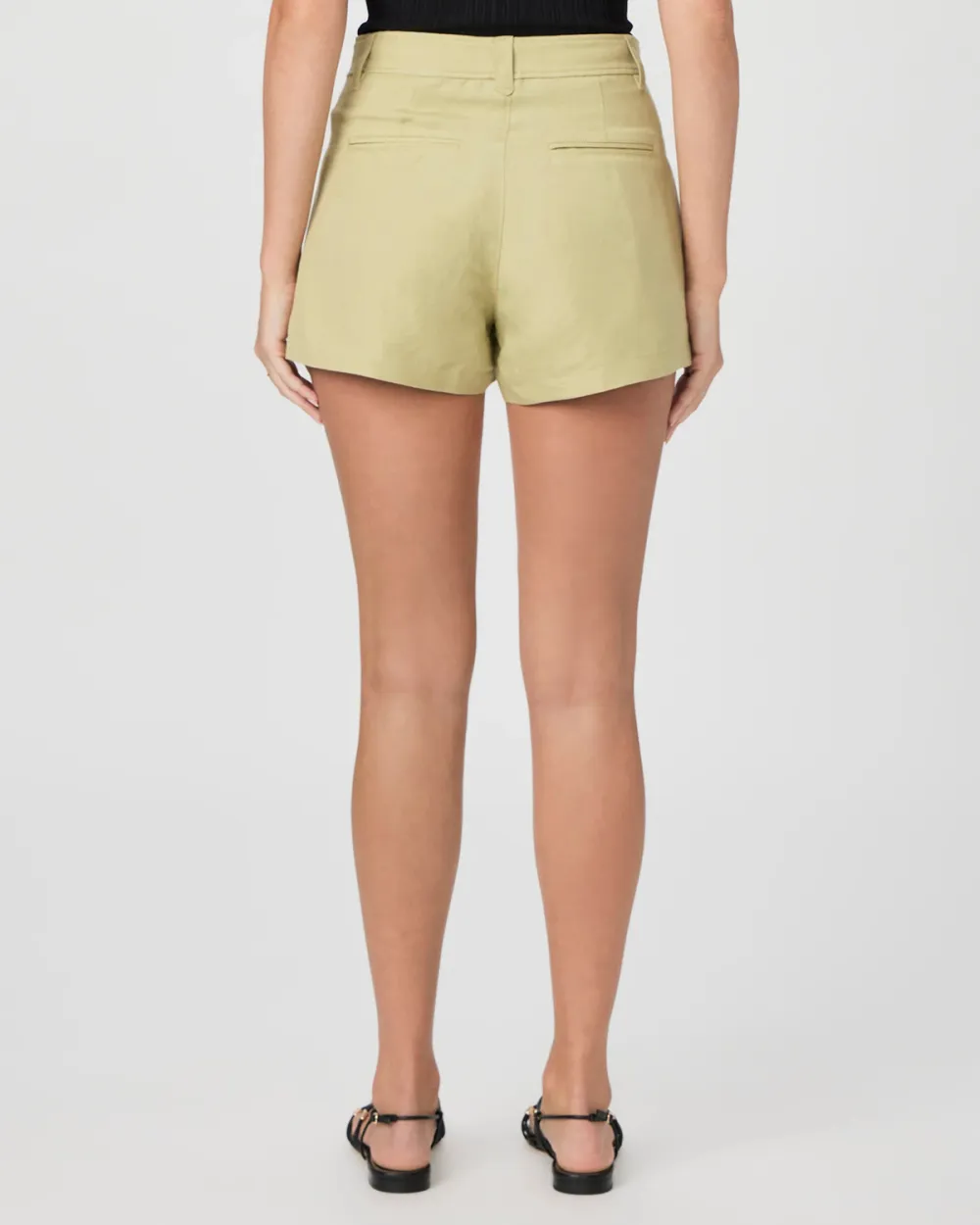 Olive Green Double Pocket Shorts