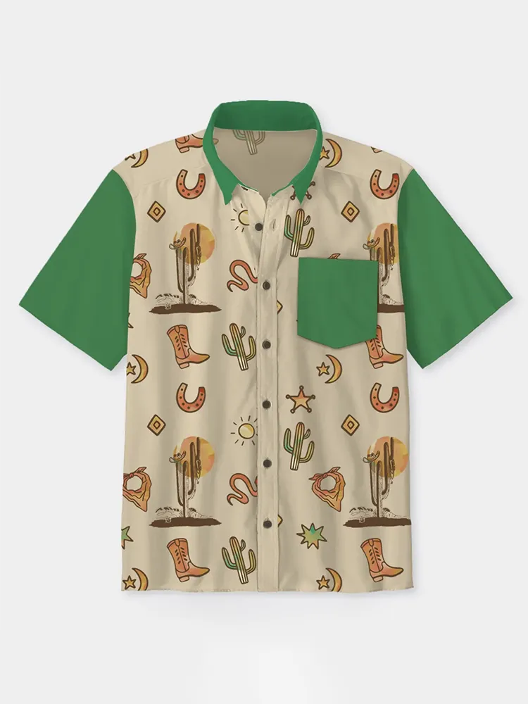 Age Of The Cowboy Button Up Shirt