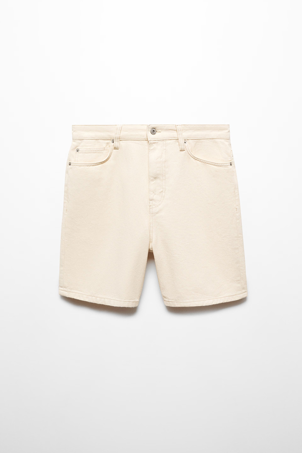 Non-Stretch Denim Shorts