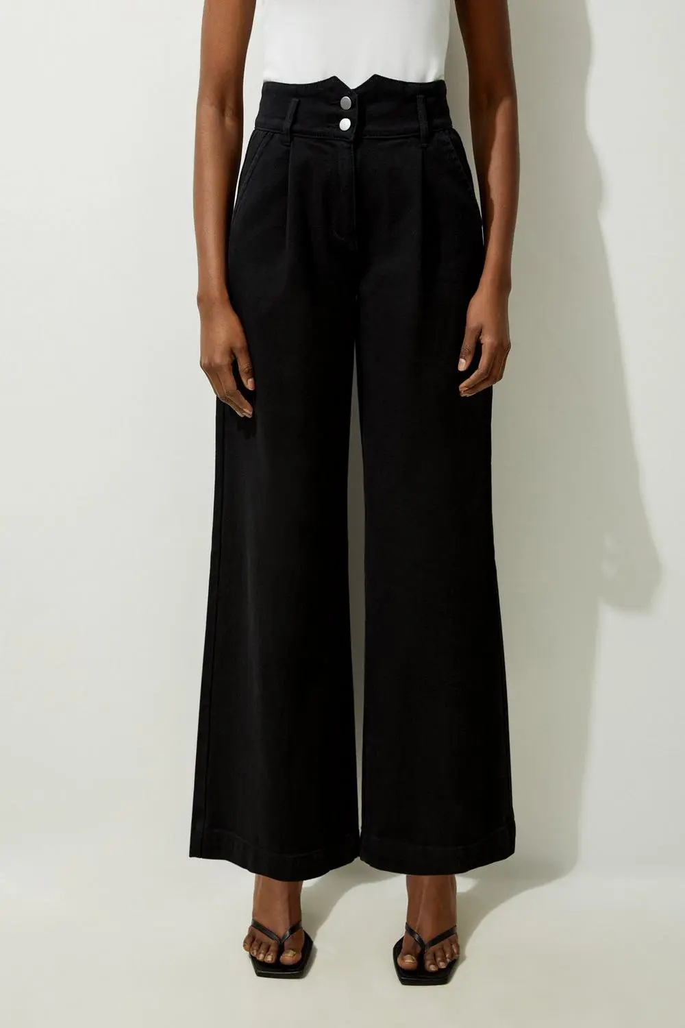Petite Denim Wide Leg Jean