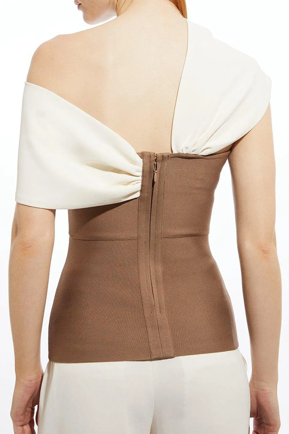 Knit Asymmetric Strap Top